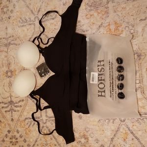 Nursing Bras 3 pack, Black, Sz L